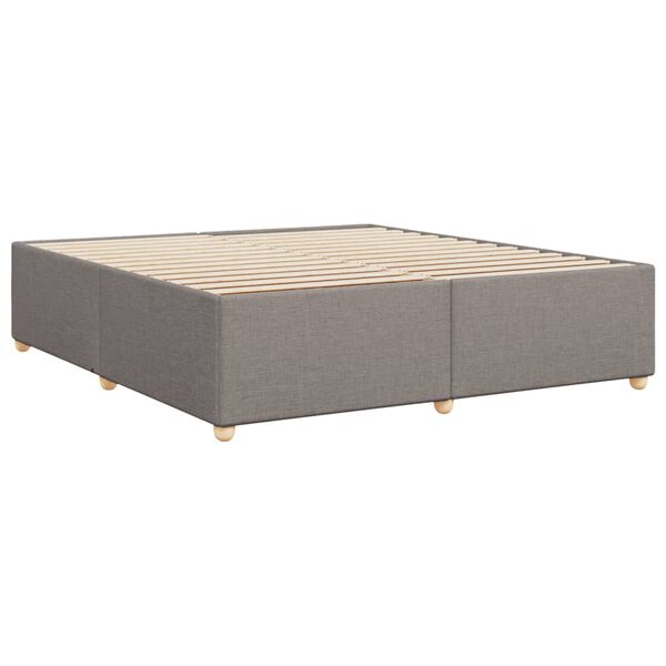 vidaXL Σκελετός Κρεβατιού Χωρίς Στρώμα Taupe 180x200 εκ. Υφασμάτινο