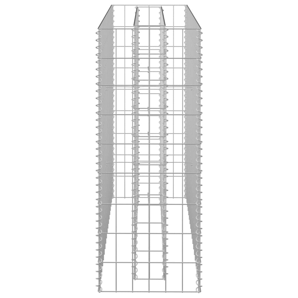 vidaXL Συρματοκιβώτιο-Γλάστρα Υπερυψωμένη 90x30x90 εκ. Γαλβ. Χάλυβας
