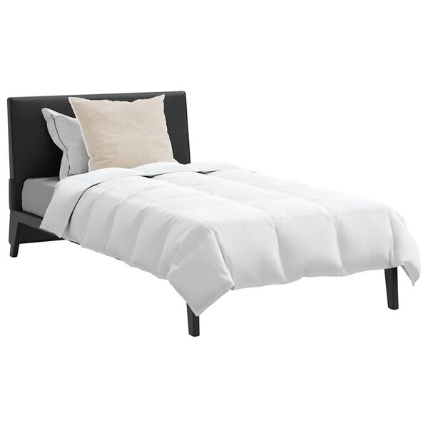 vidaXL Σετ Κουβέρτας με μαξιλάρι 2 pcs Λευκό 155 x 220 cm Πούπουλο