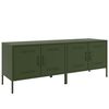 vidaXL Έπιπλα Τηλεόρασης 2 τεμ. Πράσινο Λαδί 68x39x50,5 εκ. από Χάλυβα