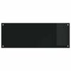 vidaXL Πίσω Πάνελ Κουζίνας 2 pcs Μαύρο 110 x 40 cm σκληρυμένο γυαλί