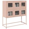 vidaXL Ντουλάπι Ροζ 100,5x39x107 εκ. από Χάλυβα Ψυχρής Έλασης