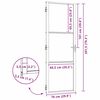 vidaXL Εσωτερική Πόρτα Μαύρο 76 x 201.5 cm