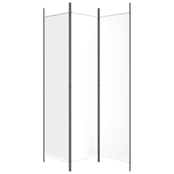 vidaXL Διαχωριστικό Δωματίου με 3 Πάνελ Λευκό 150 x 200 εκ. Υφασμάτινο