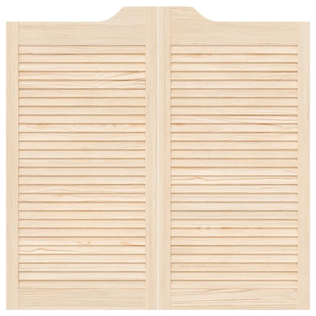 vidaXL Ανοιγόμενες πόρτες με περσίδες 2 ζευγών 100x100 cm