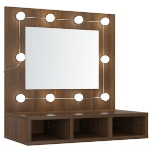 vidaXL Έ&pi;&iota;&pi;&lambda;&omicron; &Kappa;&alpha;&theta;&rho;έ&pi;&tau;&eta; &mu;&epsilon; LED &Kappa;&alpha;&phi;έ &Delta;&rho;&upsilon;&sigmaf; 60x31,5x62 &epsilon;&kappa;.