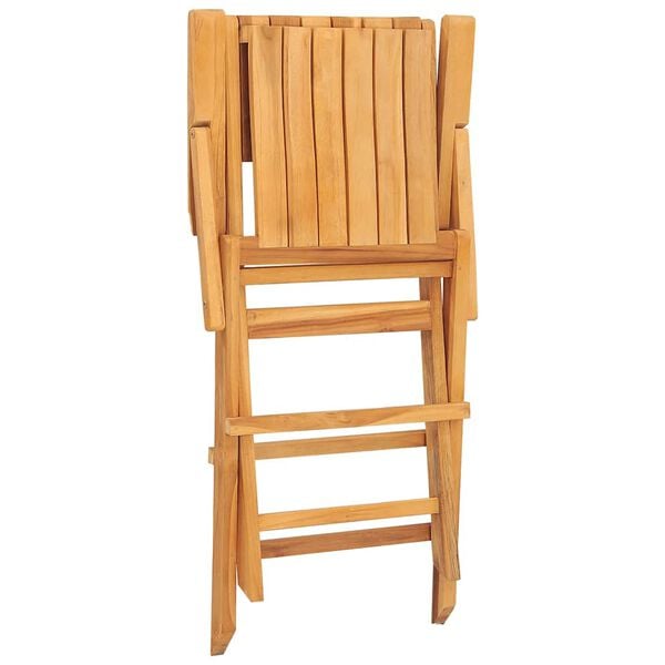 vidaXL Καρέκλες Κήπου Πτυσσόμενες 8 τεμ. 55x61x90 εκ. Μασίφ Ξύλο Teak