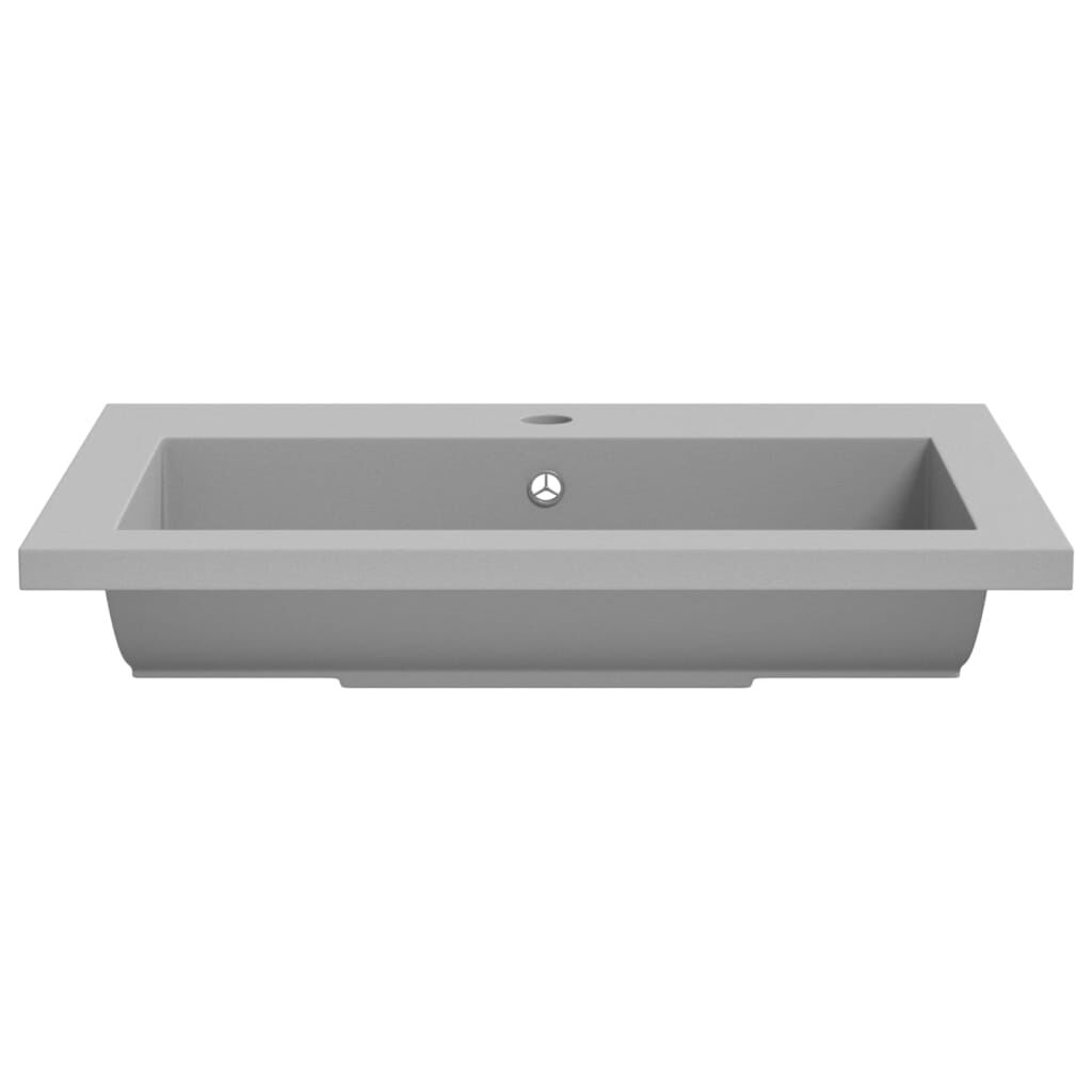 vidaXL Νιπτήρας Γκρι 600 x 450 x 120 χιλ. Γρανιτένιος