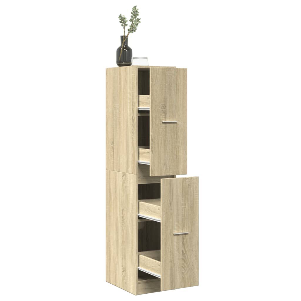 vidaXL Συρταριέρα Γενικής Χρήσης Sonoma Δρυς 30x41x144,5εκ Επεξ. Ξύλο