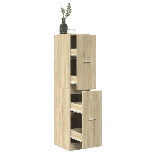 vidaXL Συρταριέρα Γενικής Χρήσης Sonoma Δρυς 30x41x144,5εκ Επεξ. Ξύλο