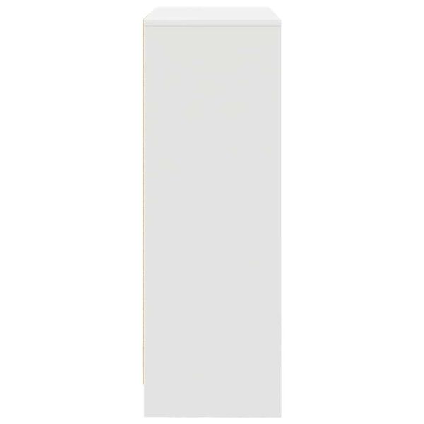 vidaXL Συρταριέρα με Συρτάρια και Πόρτες Λευκή 73x31x90 εκ