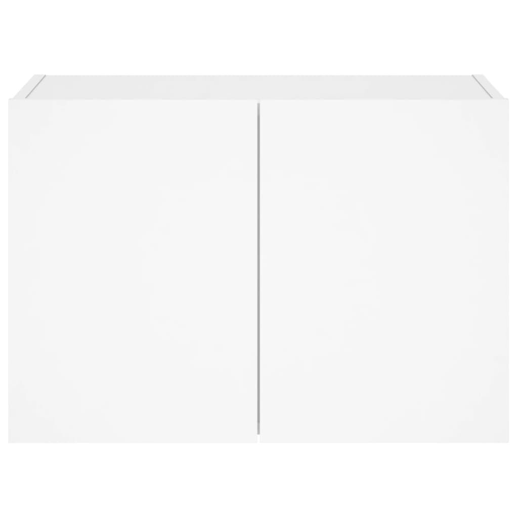 vidaXL Έπιπλο Τοίχου Τηλεόρασης με LED Λευκό 60x35x41 εκ.