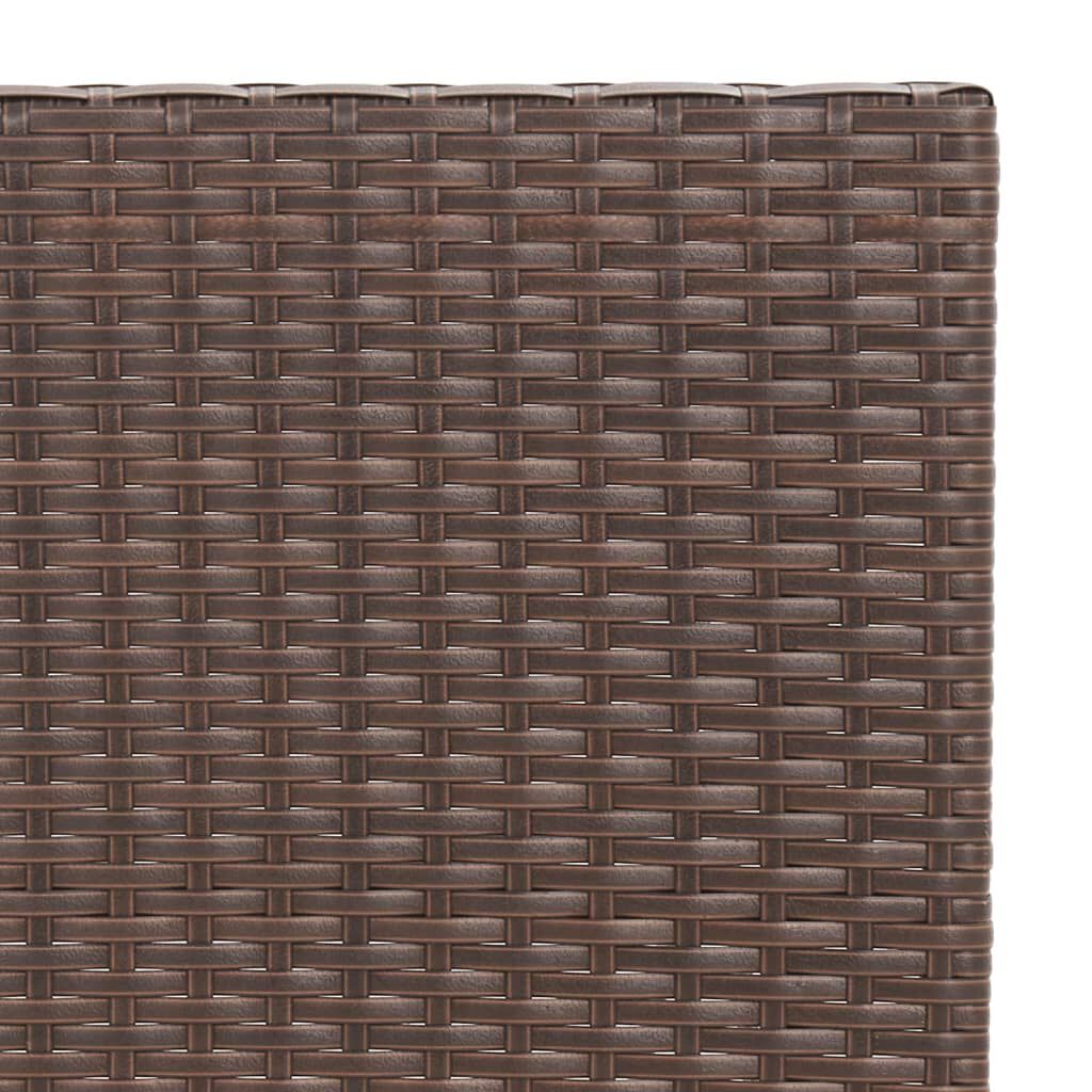 vidaXL Τραπέζι Bistro Πτυσσόμενο Καφέ 55x54x71 εκ. από Συνθετικό Ρατάν