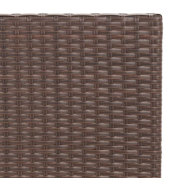 vidaXL Τραπέζι Bistro Πτυσσόμενο Καφέ 55x54x71 εκ. από Συνθετικό Ρατάν