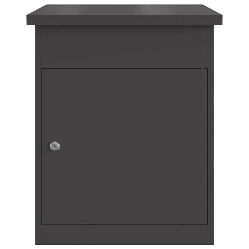 vidaXL Θυρίδα Πακέτων Μαύρο 44 x 35 x 59 εκατοστά Ατσάλι