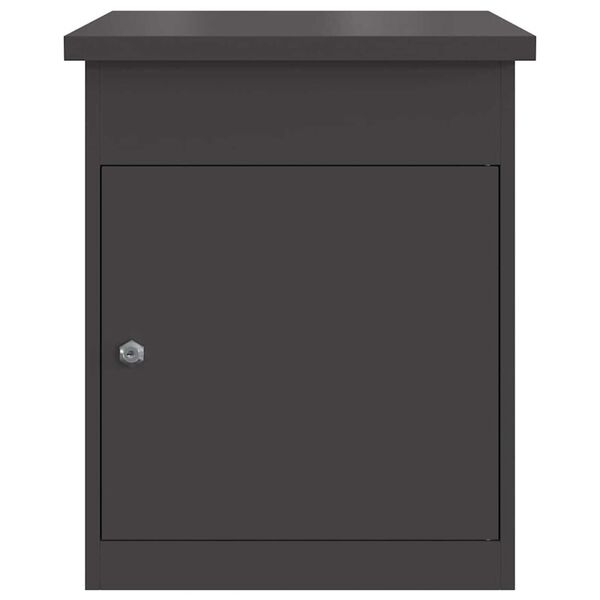 vidaXL Θυρίδα Πακέτων Μαύρο 44 x 35 x 59 εκατοστά Ατσάλι