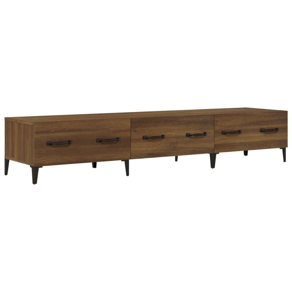 vidaXL Έπιπλο Τηλεόρασης Καφέ Δρυς 150x34,5x30 εκ. Επεξεργασμένο Ξύλο