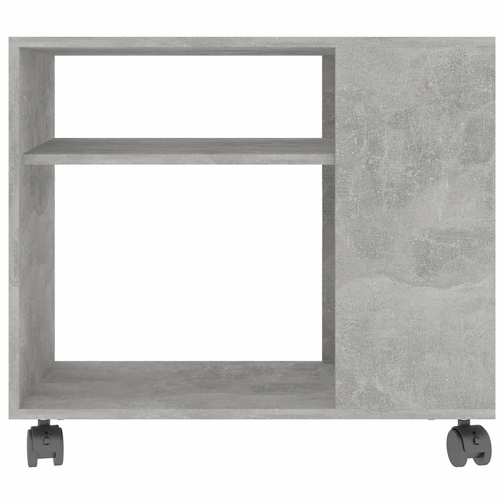 vidaXL Τραπέζι Βοηθητικό Γκρι Σκυροδ. 70x35x55 εκ. Επεξεργασμένο Ξύλο