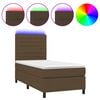 vidaXL &Kappa;&rho;&epsilon;&beta;ά&tau;&iota; Boxspring &mu;&epsilon; &Sigma;&tau;&rho;ώ&mu;&alpha; & LED &Sigma;&kappa;.&Kappa;&alpha;&phi;έ 90x200 &epsilon;&kappa;. &Upsilon;&phi;&alpha;&sigma;&mu;ά&tau;&iota;&nu;&omicron;
