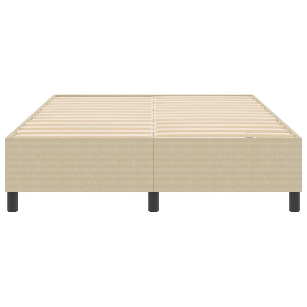 vidaXL Κρεβάτι Box Spring Ανοιχτό Πράσινο Γκρι 140x200 εκ. Ύφασμα Κοντούρι