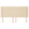 vidaXL Κεφαλάρι με Πτερύγια Κρεμ 163x23x118/128 εκ. Υφασμάτινο