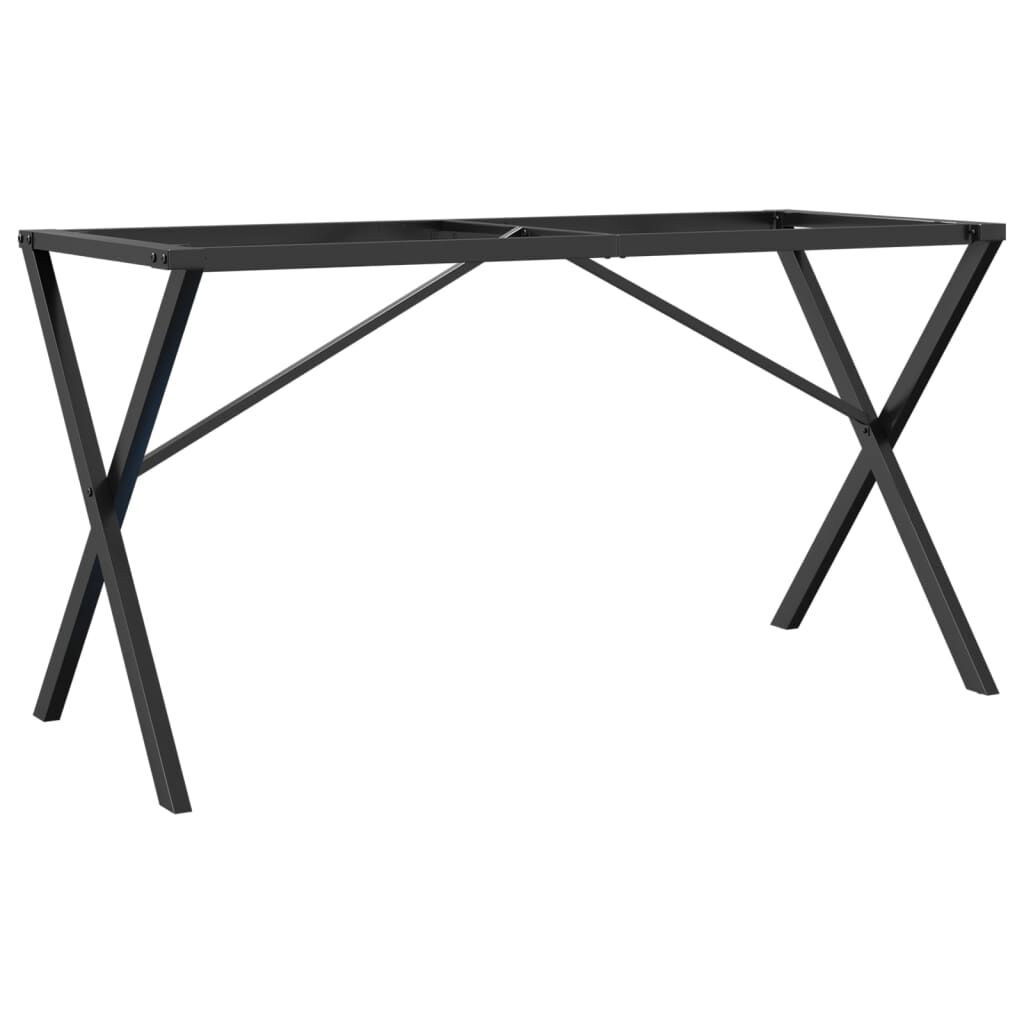 vidaXL Πόδια Τραπεζαρίας σε Σχήμα «X» 140x60x73 εκ. Ατσάλι