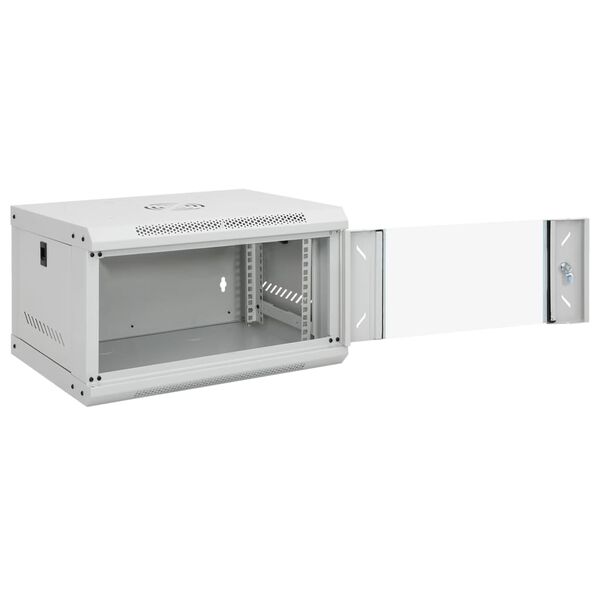 vidaXL Καμπίνα Δικτύου Επιτοίχια 6U 19'' IP20 53x40x30 εκ.