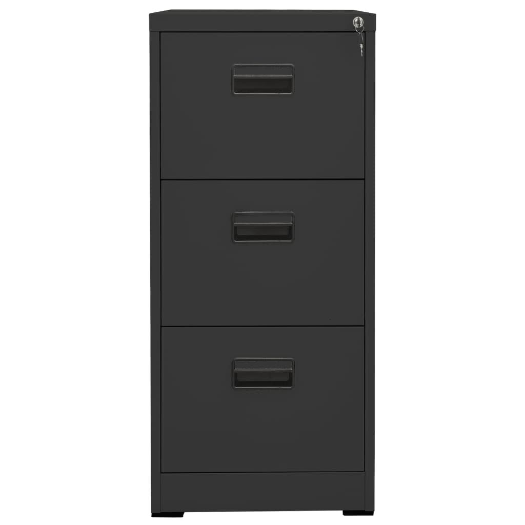 vidaXL Αρχειοθήκη Ανθρακί 46 x 62 x 102,5 εκ. από Ατσάλι