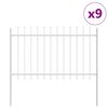 vidaXL &Phi;&rho;ά&chi;&tau;&eta;&sigmaf; &Kappa;ή&pi;&omicron;&upsilon; 9 pcs &Lambda;&epsilon;&upsilon;&kappa;ό 15,3 x 1,2 &mu; &Alpha;&tau;&sigma;ά&lambda;&iota; &mu;&epsilon; &Pi;&omicron;ύ&delta;&rho;&alpha;