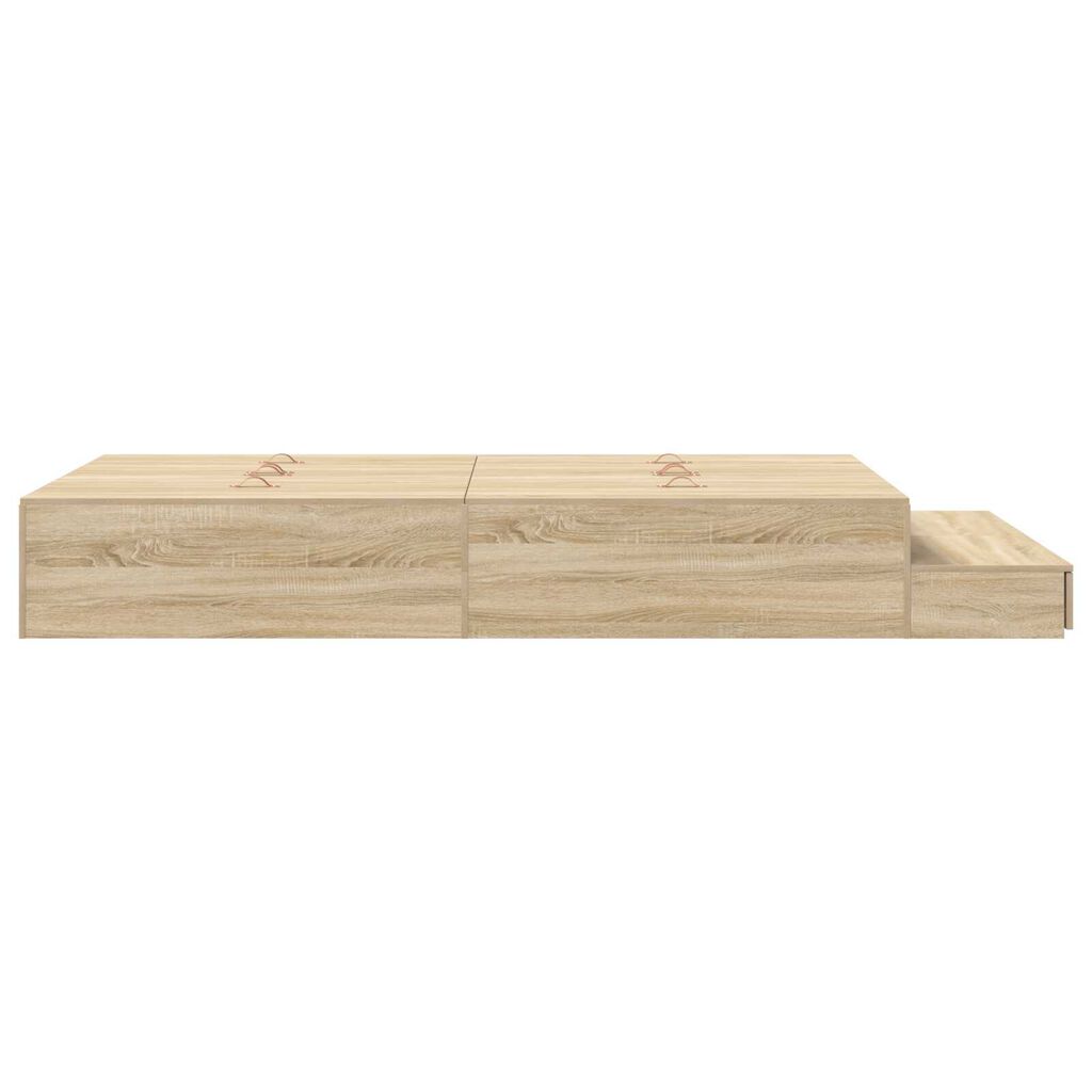 vidaXL Κρεβάτι Αποθήκευσης Sonoma Oak 120x200 εκ