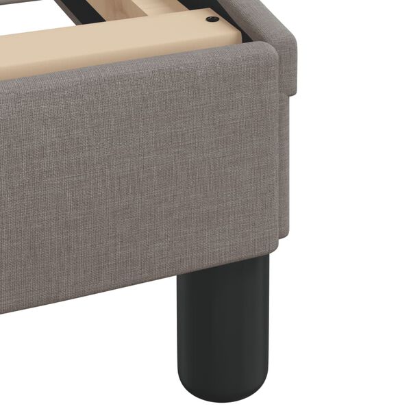 vidaXL Σκελετός Κρεβατιού Χωρίς Στρώμα Taupe 160x200 εκ. Υφασμάτινο