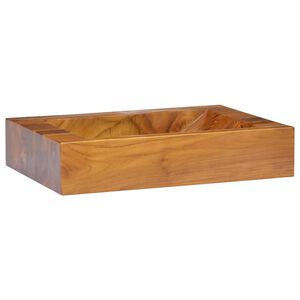 vidaXL &Nu;&iota;&pi;&tau;ή&rho;&alpha;&sigmaf; 50 x 35 x 10 &epsilon;&kappa;. &alpha;&pi;ό &Mu;&alpha;&sigma;ί&phi; &Xi;ύ&lambda;&omicron; Teak