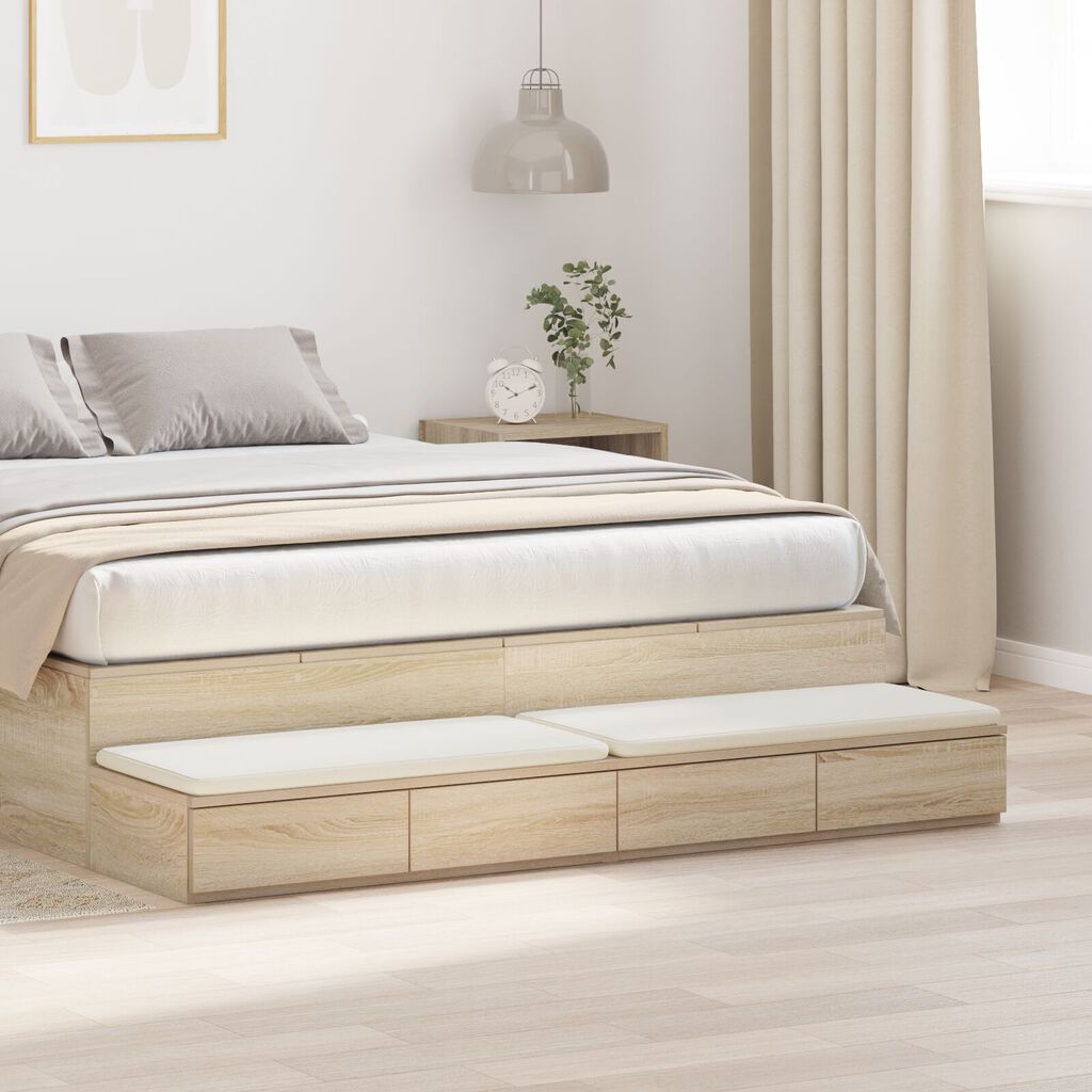 vidaXL Συρτάρια κρεβατιού με συρτάρι Sonoma Δρυς 150 x 36.5 x 16.5 εκ
