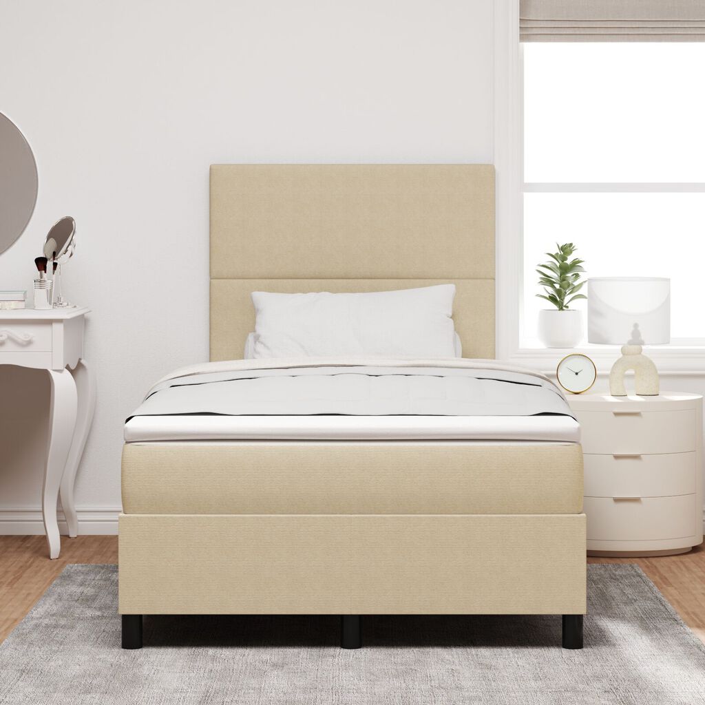 vidaXL Κρεβάτι με Σπαστό Στρώμα & LED Φως Γκρι Μπλέ 120x200 εκ. Βελούδο