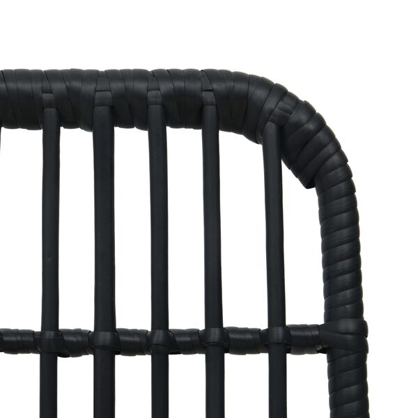 vidaXL Σετ Τραπεζαρίας Εξωτερικού Χώρου 5 τεμ. από Συνθ. Ρατάν/Γυαλί