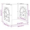 vidaXL Ράφι Καυσόξυλων Ανθρακί 40x40x40 εκ. Χάλυβας ψυχρής έλασης
