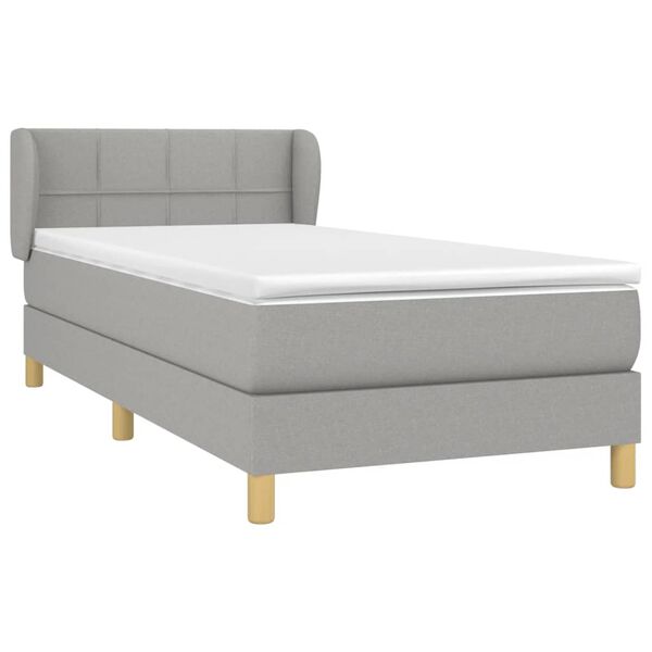 vidaXL &Kappa;&rho;&epsilon;&beta;ά&tau;&iota; Boxspring &mu;&epsilon; &Sigma;&tau;&rho;ώ&mu;&alpha; &Alpha;&nu;&omicron;&iota;&chi;&tau;ό &Gamma;&kappa;&rho;&iota; 100x200 &epsilon;&kappa;. &Upsilon;&phi;&alpha;&sigma;&mu;ά&tau;&iota;&nu;&omicron;