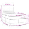 vidaXL &Kappa;&rho;&epsilon;&beta;ά&tau;&iota; Boxspring &mu;&epsilon; &Sigma;&tau;&rho;ώ&mu;&alpha; &Mu;&pi;&lambda;&epsilon; 120x190 &epsilon;&kappa;. &Upsilon;&phi;&alpha;&sigma;&mu;ά&tau;&iota;&nu;&omicron;