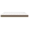 vidaXL Στρώμα με Pocket Springs Taupe 180x200x20 εκ. Υφασμάτινο