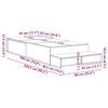 vidaXL Κρεβάτι με αποθηκευτικό χώρο Λευκό 226.5 x 90 x 31.5 εκ.