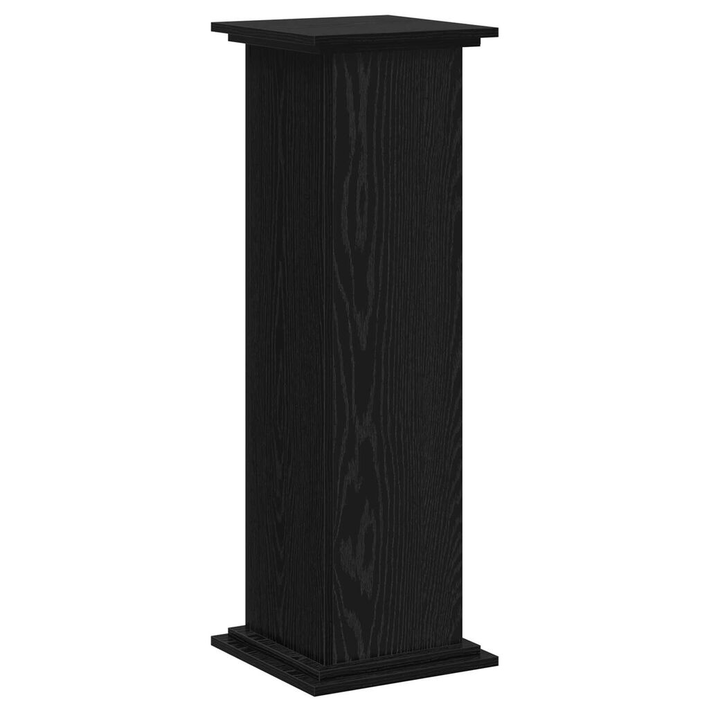 vidaXL Βάση Φυτών Μαύρο Δρυ 33x33x100 εκ.