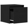 vidaXL Κουτί με συρτάρια με συρτάρι Μαύρη Οξυά 40,5 x 40 x 40 εκ