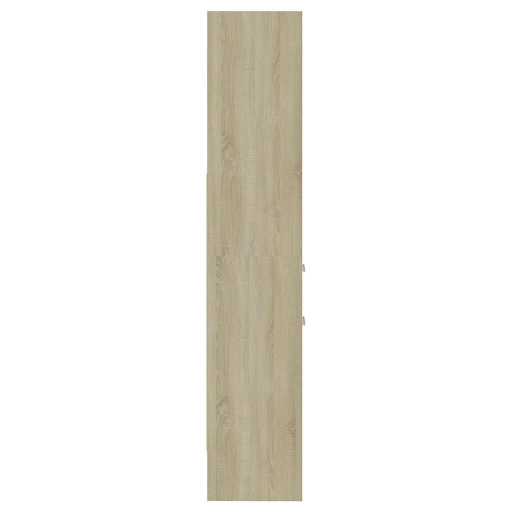 vidaXL Βιβλιοθήκη Χρώμα Sonoma Δρυς 40 x 35 x 180 εκ. από Επεξ. Ξύλο