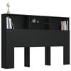 vidaXL Κεφαλάρι Με Αποθηκευτικό Χώρο Μαύρο 160 x 19 x 103,5 εκ.