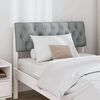 vidaXL Ταπετσαρισμένο κεφαλάρι Ανοιχτό γκρι 90 cm Στερεά ξυλεία πεύκου