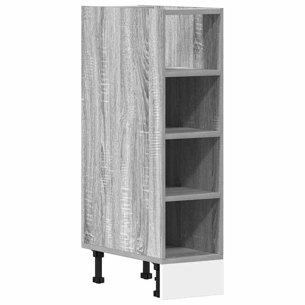 vidaXL Ντουλάπι κάτω μέρος Riga Γκρι sonoma 20x44,5x81,5 cm