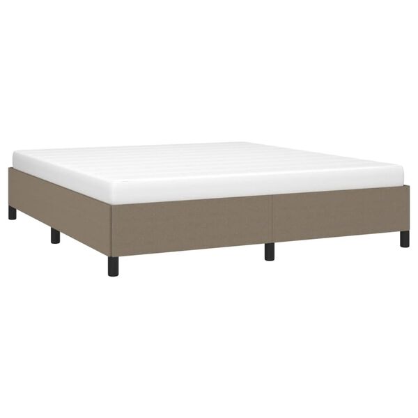 vidaXL &Sigma;&kappa;&epsilon;&lambda;&epsilon;&tau;ό&sigmaf; &Kappa;&rho;&epsilon;&beta;&alpha;&tau;&iota;&omicron;ύ &Chi;&omega;&rho;ί&sigmaf; &Sigma;&tau;&rho;ώ&mu;&alpha; Taupe 180x200 &epsilon;&kappa;. &Upsilon;&phi;&alpha;&sigma;&mu;ά&tau;&iota;&nu;&omicron;