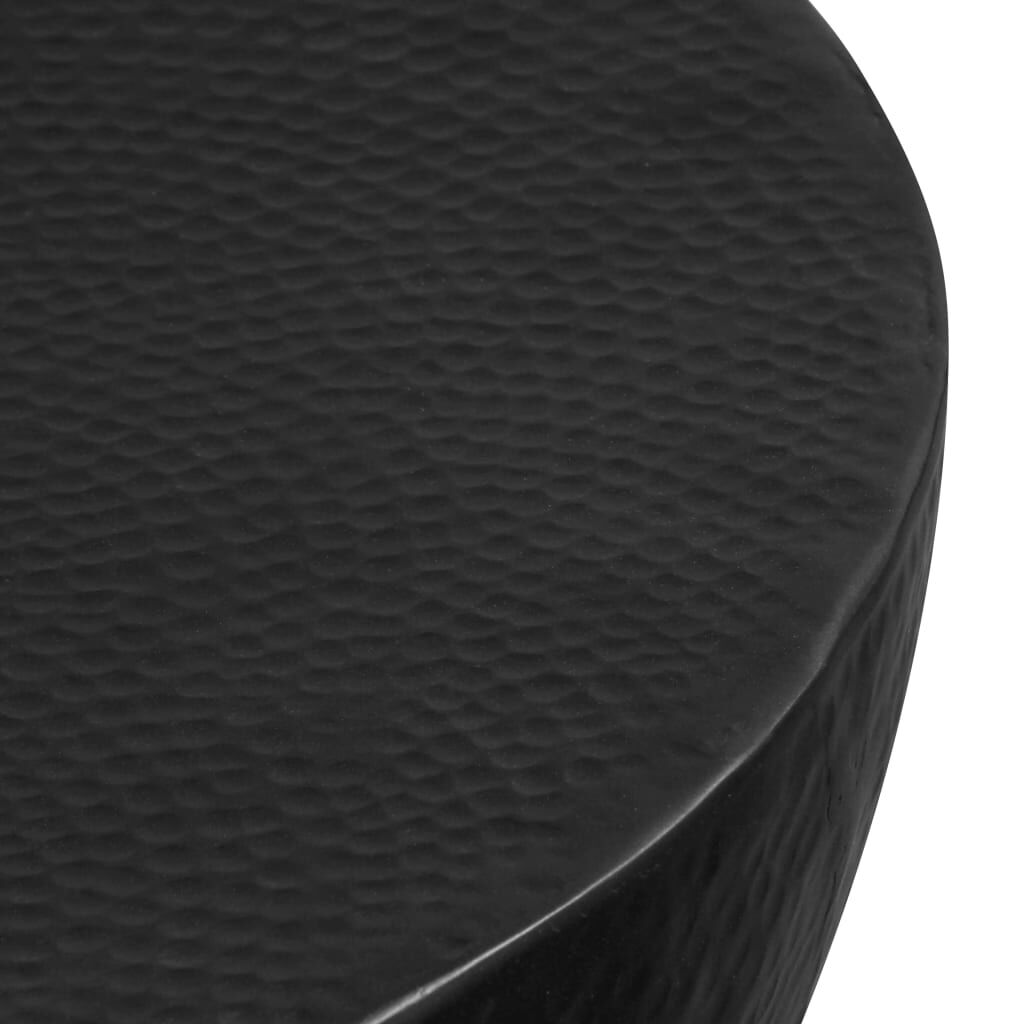 vidaXL Τραπεζάκι Σαλονιού Hammered Μαύρο 70 x 30 εκ. από Αλουμίνιο