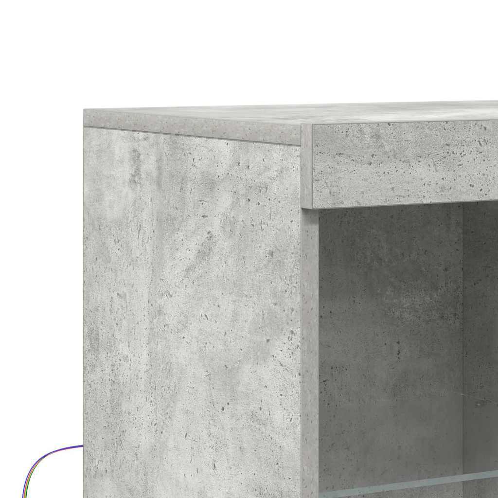 vidaXL Ντουλάπι Γκρι Σκυροδέματος 81x37x100 εκ. Επεξεργασμένο Ξύλο