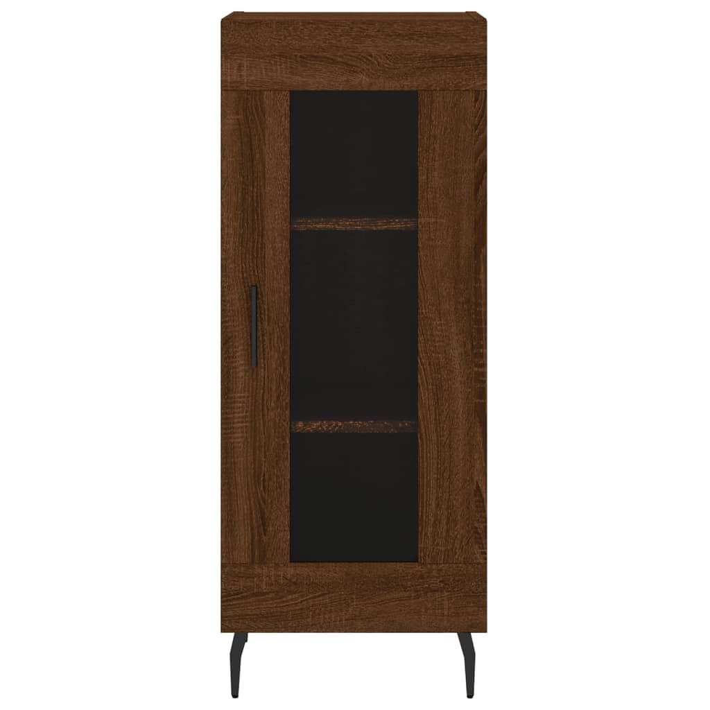 vidaXL Ντουλάπι Καφέ Δρυς 34,5 x 34 x 180 εκ. από Επεξεργασμένο Ξύλο